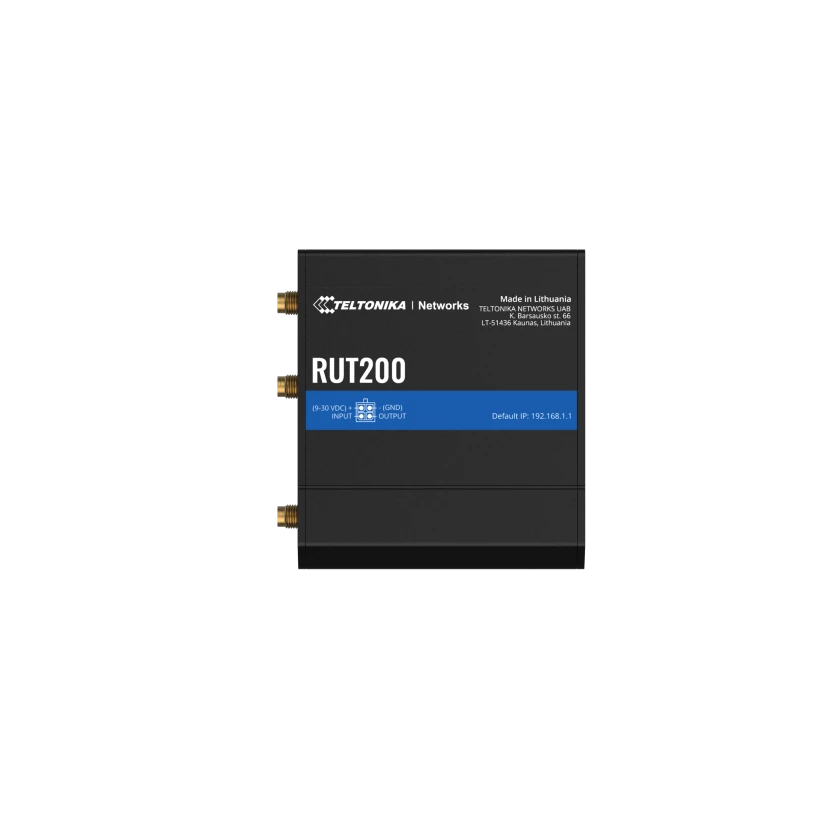 LTE Cat 4 Router | RUT200 | 802.11n | 10/100 Mbit/s | Ethernet LAN (RJ-45) ports 2 | Mesh Support No | MU-MiMO No | 2G/3G/4G