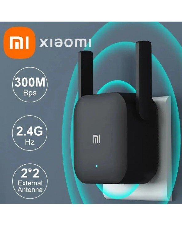 Naujas originalus "Xiaomi Wifi Amplifier Pro 300M 2.4G Repeater Network Expander Range Extender Mi Wireless Wi-Fi Router