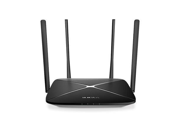 Maršrutizatorius Mercusys AC1200 Wireless Dual Band Gigabit Router AC12G 802.11ac, 300+867 Mbit/s, 1