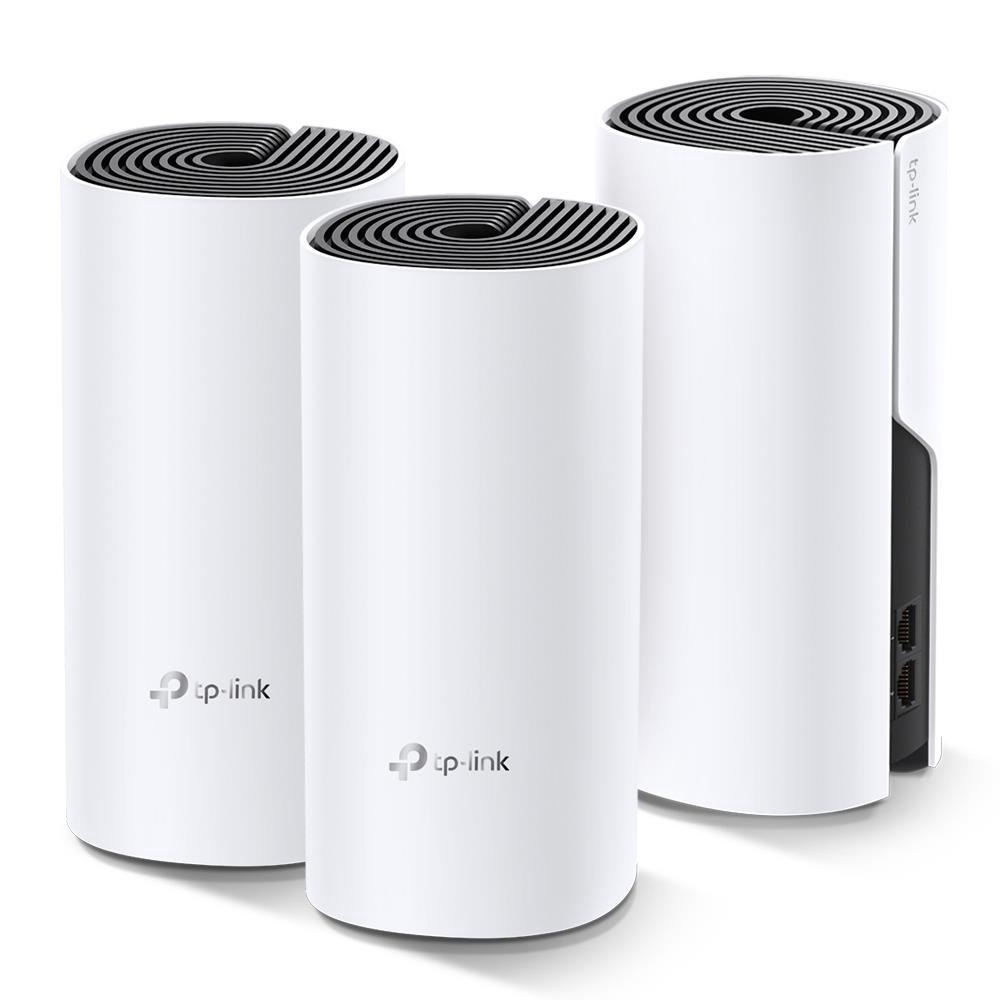 Maršrutizatorius TP-LINK Whole Home Mesh WiFi System Deco M4 (3-Pack) 802.11ac, 300+867 Mbit/s, 10/1