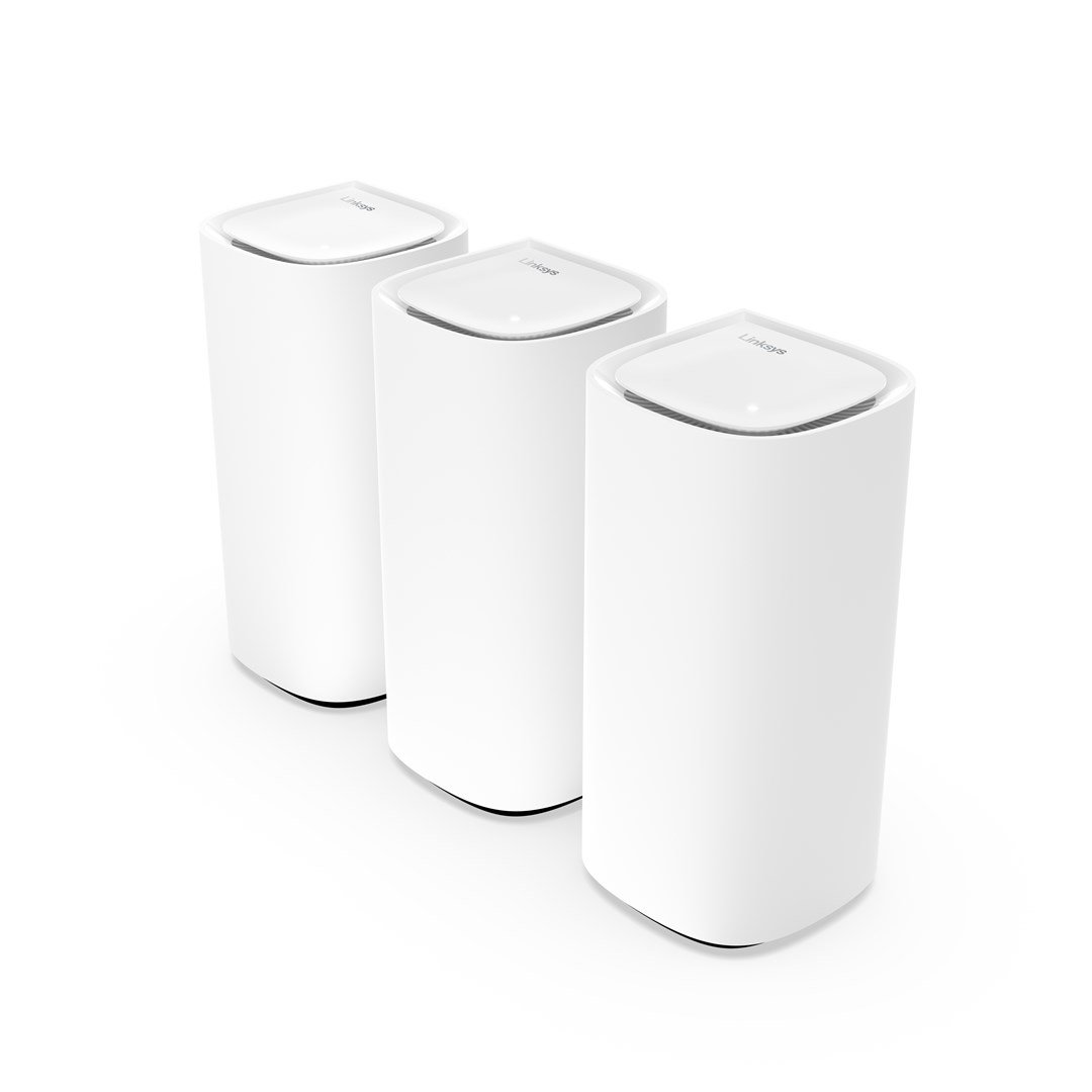 Linksys Velop Pro Trijų dažnio juostų (2,4 GHz / 5 GHz / 6 GHz) Wi-Fi 6E (802.11ax) Balta 1 Vidinis