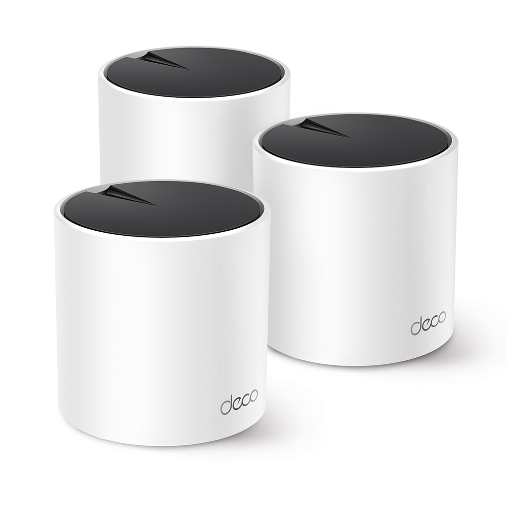 AX3000 Whole Home Mesh WiFi 6 System | Deco X55 (3-Pack) | 802.11ax | 2402 Mbit/s | Ethernet LAN (RJ-45) ports 1 | Mesh Support Yes | MU-MiMO Yes | No mobile broadband | Antenna type Internal