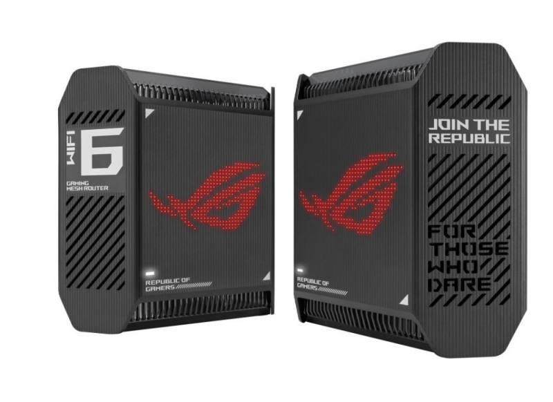 Maršrutizatorius Asus Wifi 6 802.11ax Tri-band Gigabit Gaming Mesh System GT6 ROG Rapture (2-Pack) 802.11ax, 10/100/1000 Mbit/s, Ethernet LAN (RJ-45)