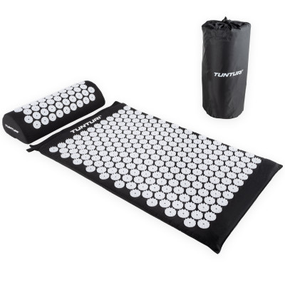 Kilimėlis TUNTURI ACUPRESSURE MAT AND PILLOW BLACK