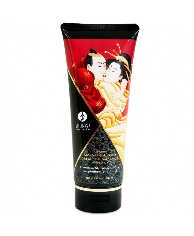 SHUNGA STRAWBERRY AND CAVA MASSAGE CREAM 200 ML