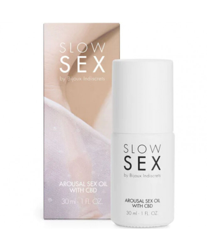 BIJOUX SLOW SEX - SEXUAL MASSAGE OIL WITH CBD 30 ML