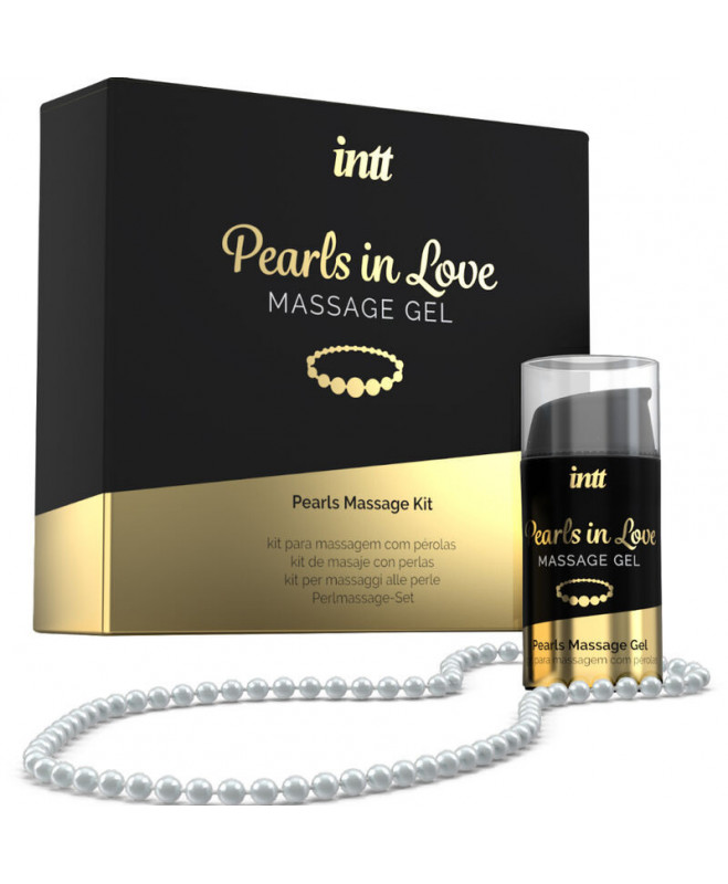 INTT MASSAGE & ORAL SEX - PEARLS IN LOVE WITH PEARL NECKLACE AND SILICONE GEL 15 ML