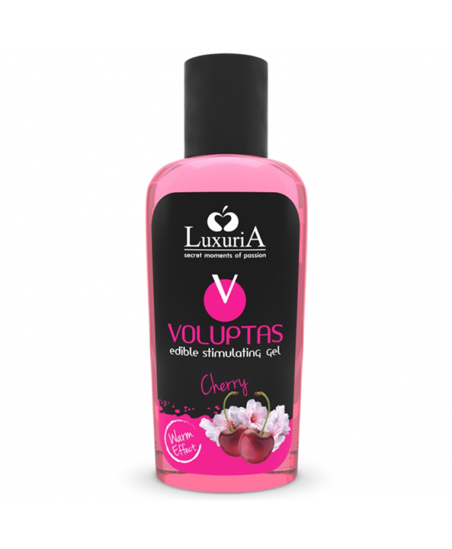 LUXURIA VOLUPTAS EDIBLE MASSAGE GEL WARMING EFFECT CHERRY 100 ML