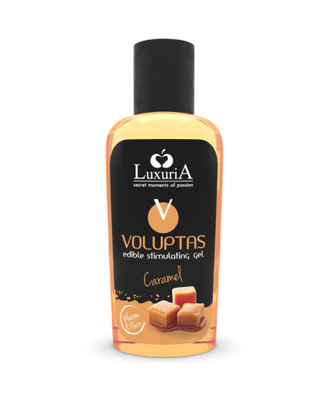 LUXURIA VOLUPTAS EDIBLE MASSAGE GEL WARMING EFFECT CARAMEL 100 ML