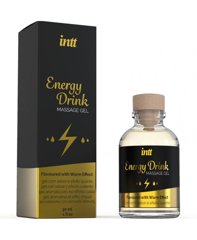 NTT MASSAGE & ORAL SEX - MASSAGE GEL WITH FLAVORED ENERGY CA DRINK AND HEATING EFFECT 30 ML