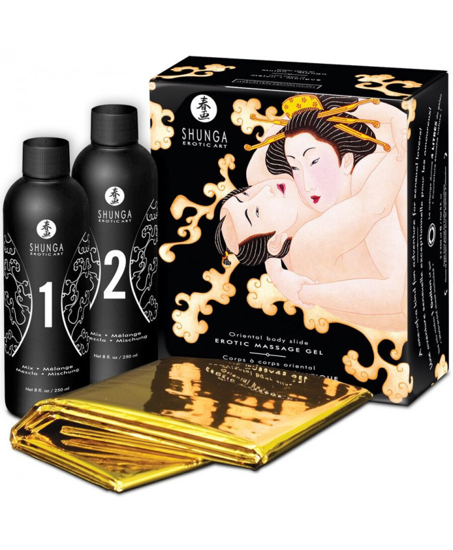 SHUNGA EROTIC MASSAGE GEL ORIENTAL BODY SLIDE MELON MANGO