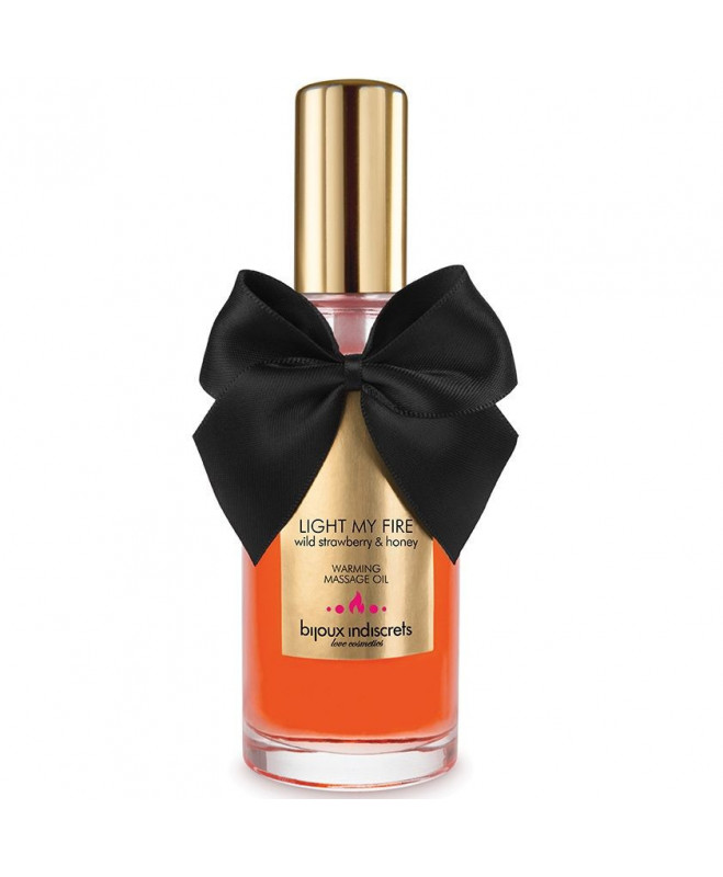 BIJOUX INDISCRETS LIGHT MY FIRE WILD STRAWBERRY WARMING OIL 100 ML