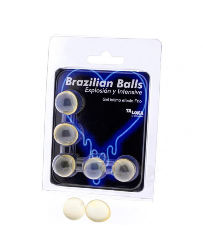 TALOKA 5 BRAZILIAN BALLS COLD & VIBRATION EFFECT EXCITING GEL