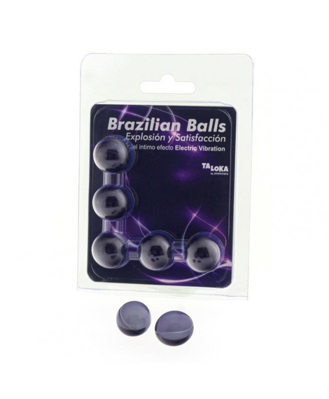 TALOKA 5 BRAZILIAN BALLS ELECTRIC VIBRATING EFFECT EXCITING GEL