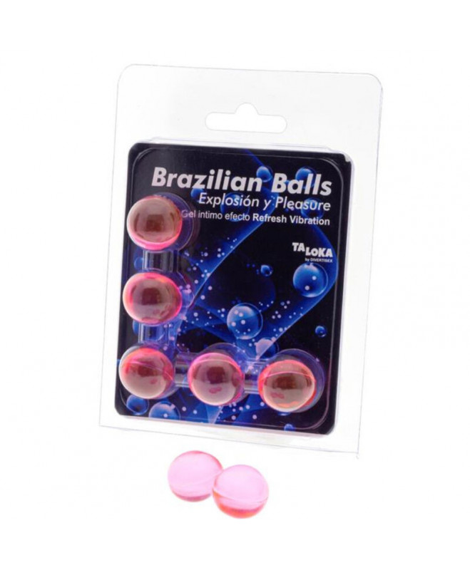 TALOKA 5 BRAZILIAN BALLS REFRESH VIBRATING EFFECT EXCITING GEL