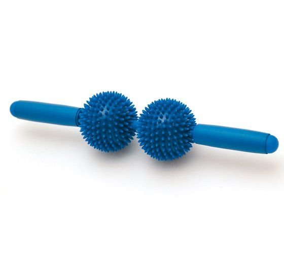 MASAŽUOKLIS SISSEL® SPIKY TWIN ROLLER (mėlyna spalva)