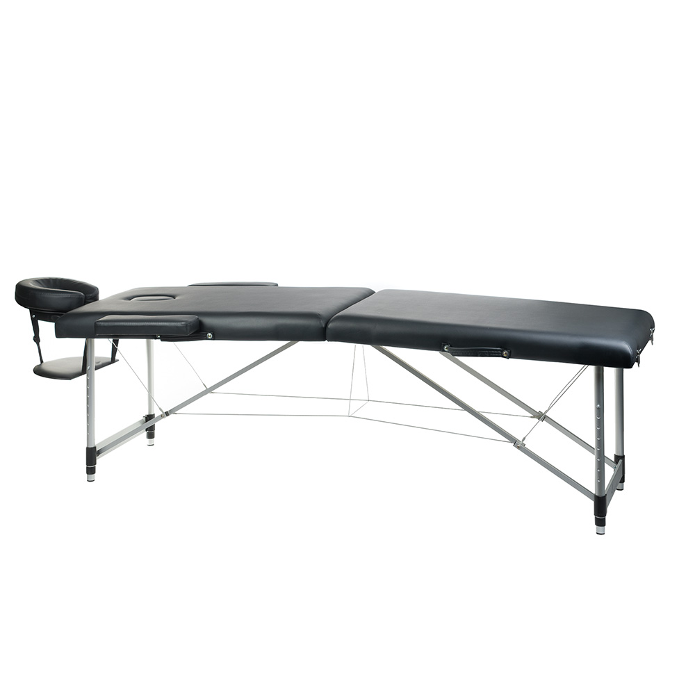 Sulankstomas masažo stalas BEAUTY SYSTEM ALU 2 BLACK