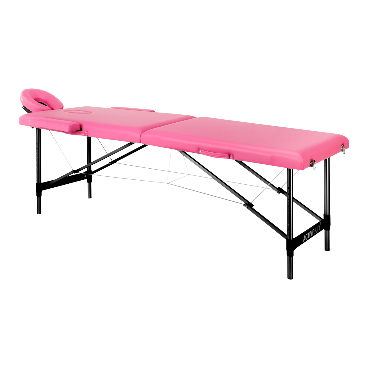 Sulankstomas masažo stalas Activ Fizjo 2 Alu Pink Black