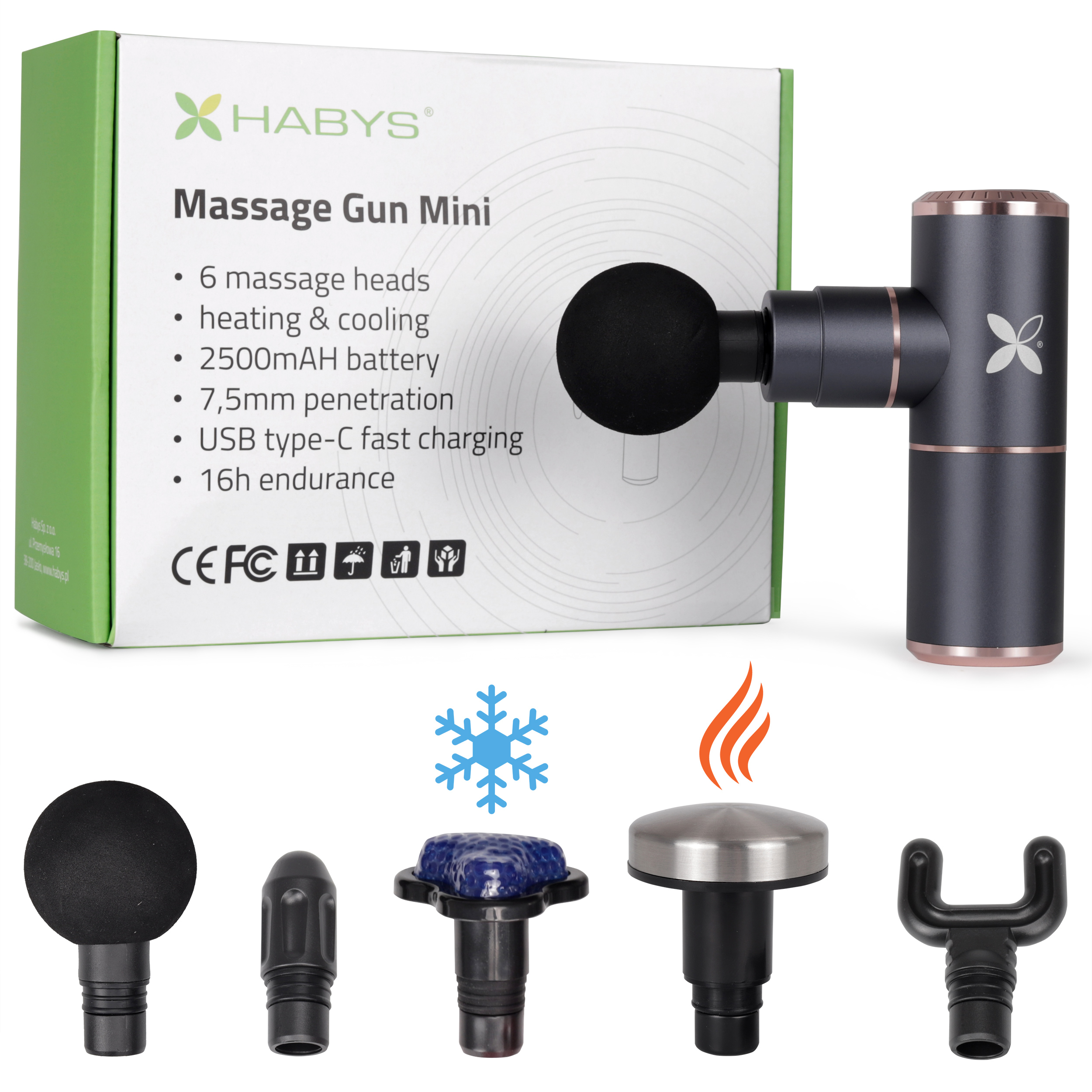 Elektrinis rankinis masažuoklis Massage Gun Mini