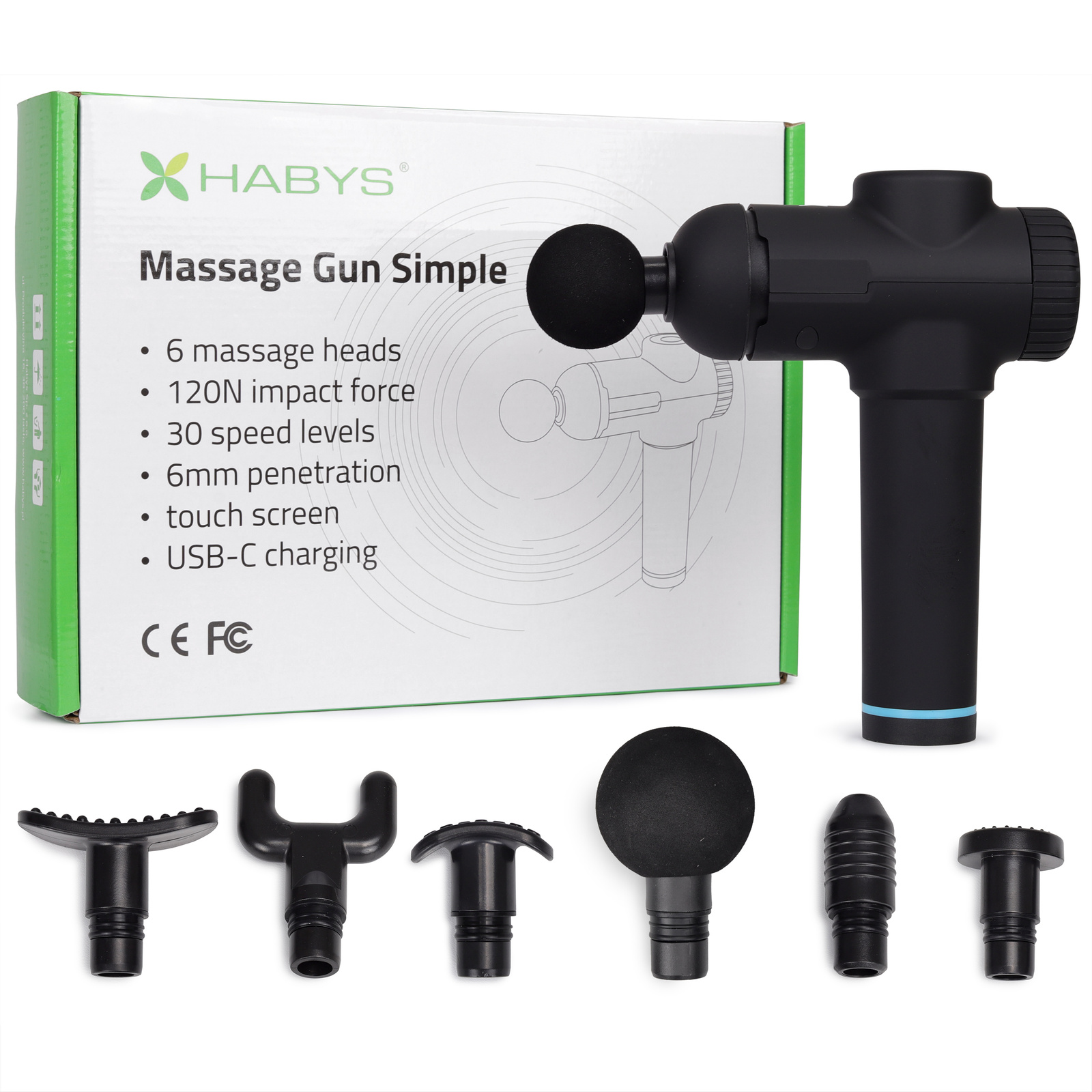 Elektrinis rankinis masažuoklis Massage Gun Simple