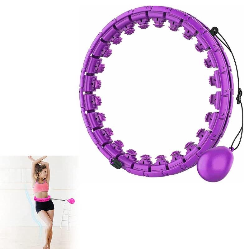 Masažuojantis gimnastikos lankas Reach Smart Hula Hoop M2,violetinis