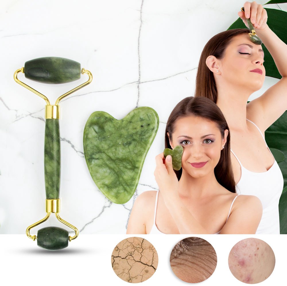 Veido volelio ir Gua Sha akmens rinkinys inSPORTline Siarto