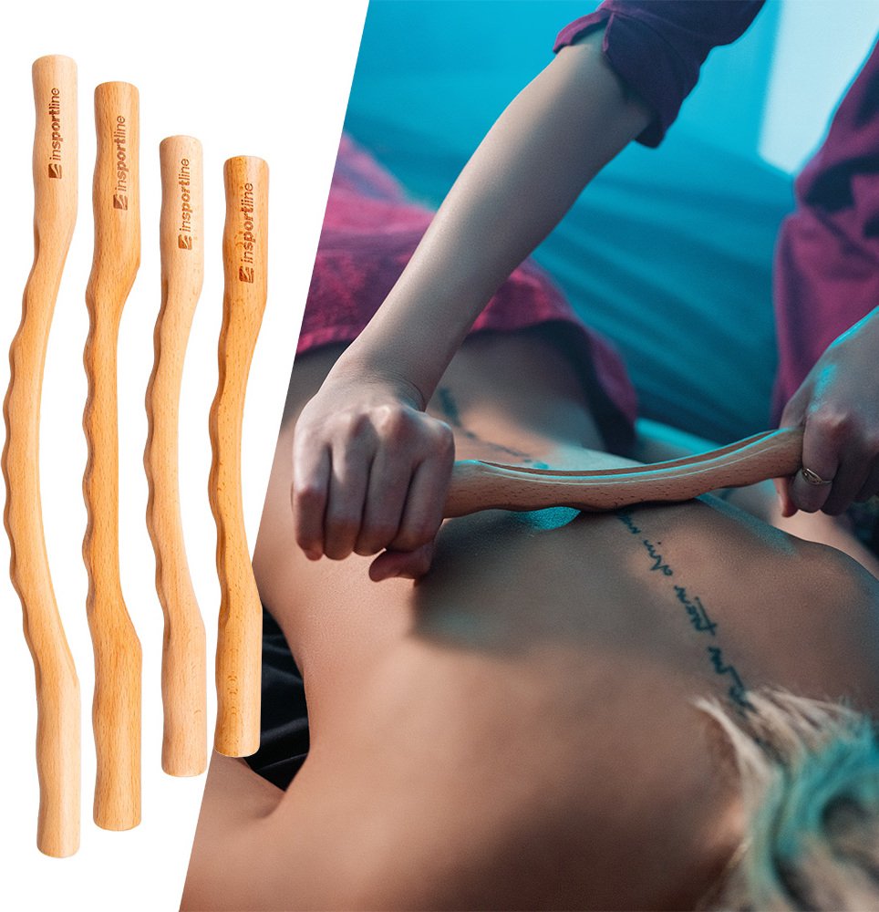 Wooden Scraping Stick Set inSPORTline Jarosa Set