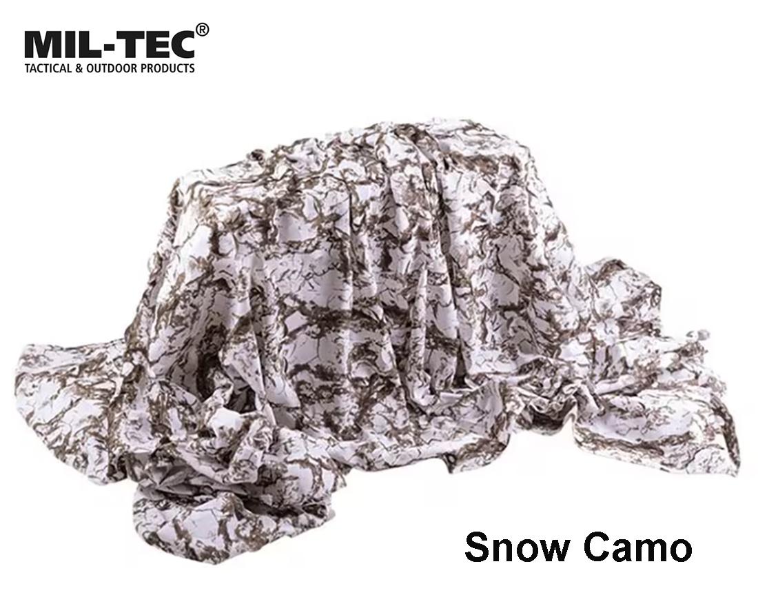 Mil-Tec Laser Cut maskavimo tinklelis 1,5 x 3 m Snow Camo MLP išsiuntimas 9 d.