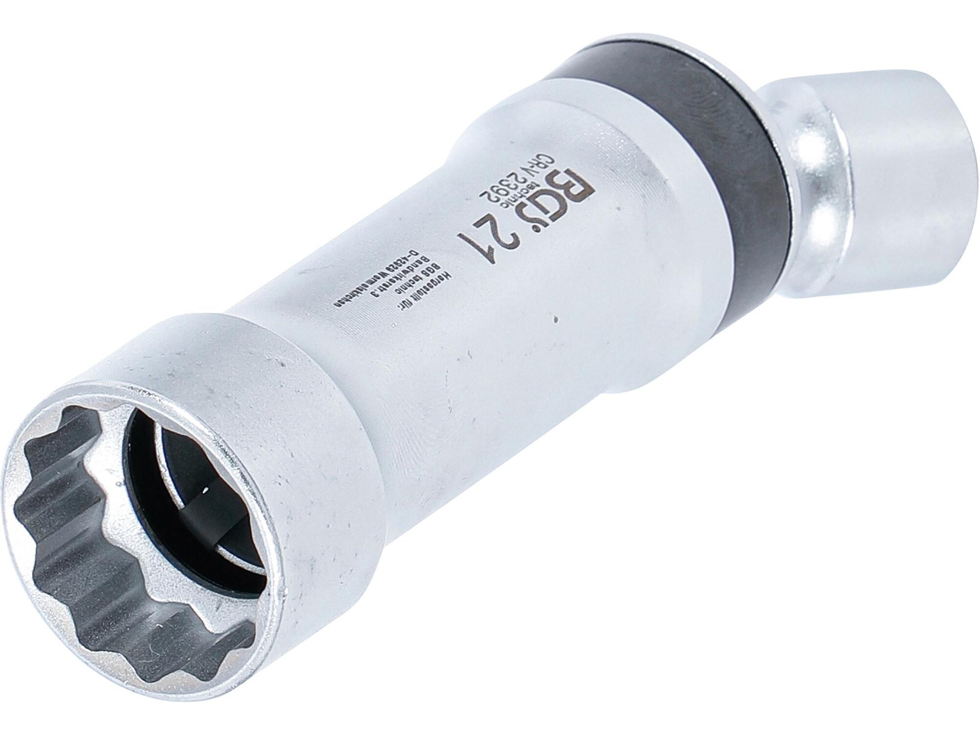 Galvutė žvakėms šarnyrinė 12 kampų, su laikančia spyruokle | 10 mm (3/8") | 21 mm (2392)