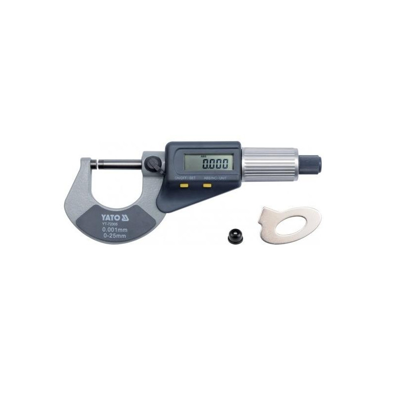 YT-72305 YATO MIKROMETRAS 0-25 mm Skaitmeninis ekranas 72305