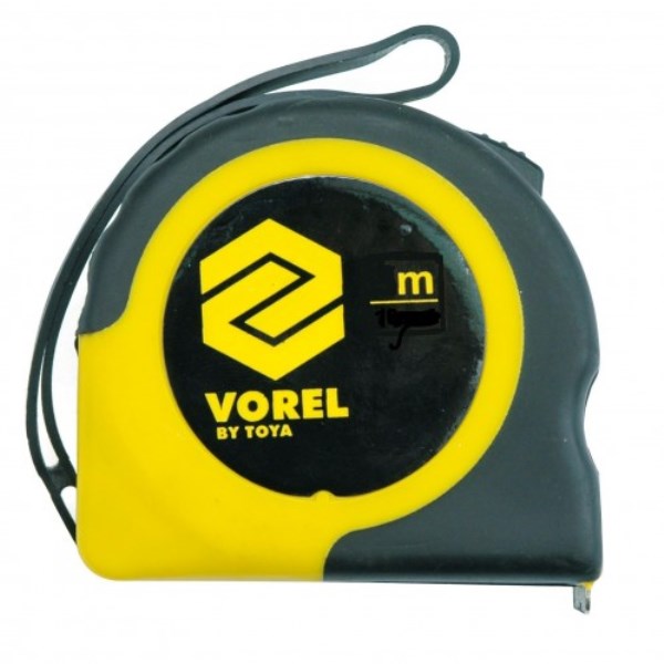 Ruletė 7,5 m x 19 mm Vorel geltona
