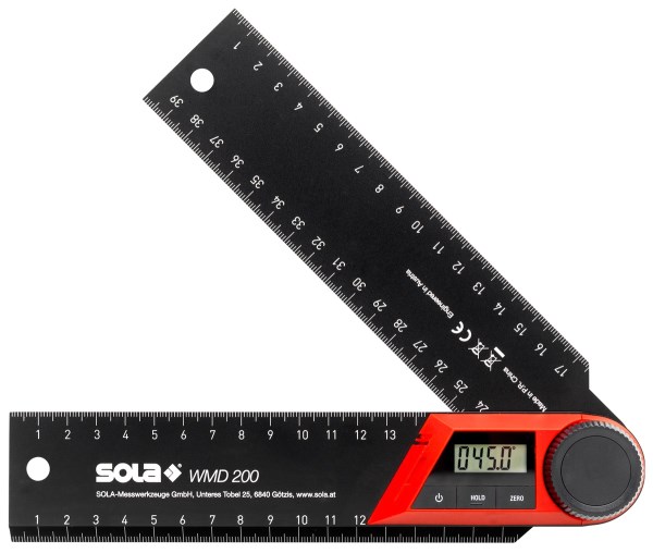 Kampainis skaitmeninis 200 mm 0-270°WMD Sola