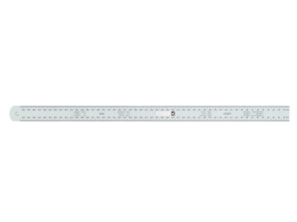Liniuotė aliuminio anoduota 30 x 1000 mm Kapro