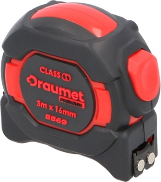 Ruletė 8 m 25 mm I klasė Premium Draumet