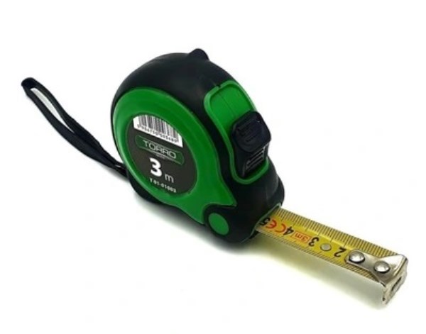 Ruletė 3 m x 16 mm gumuota Torro