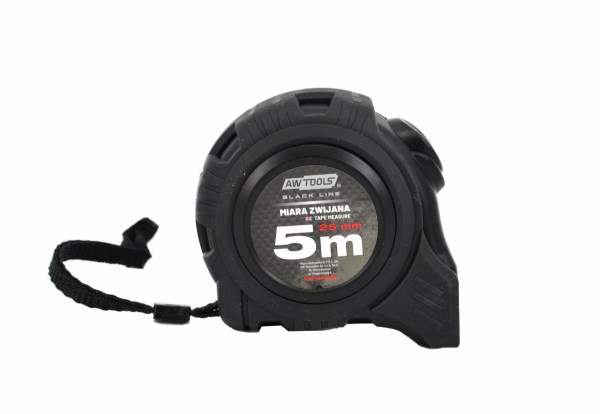 Ruletė 5 m x 25 mm su magnetu ir automatiniu stabdžiu AW-Tools