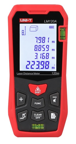 Lazerinis atstumo matuoklis iki 120m LM120A UNI-T