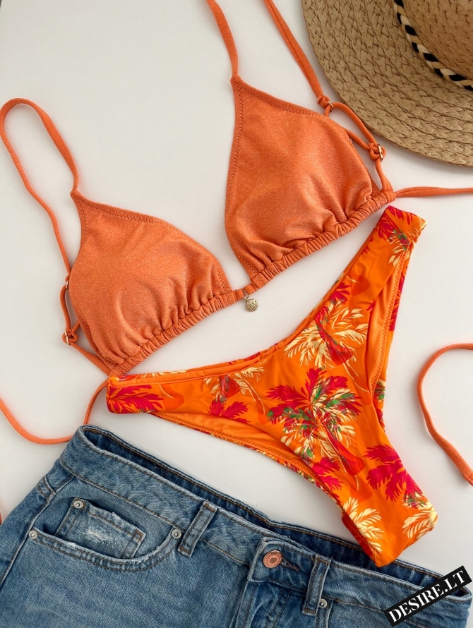 Bikini maudymosi kostiumėlis METALLIC ORANGE MIX