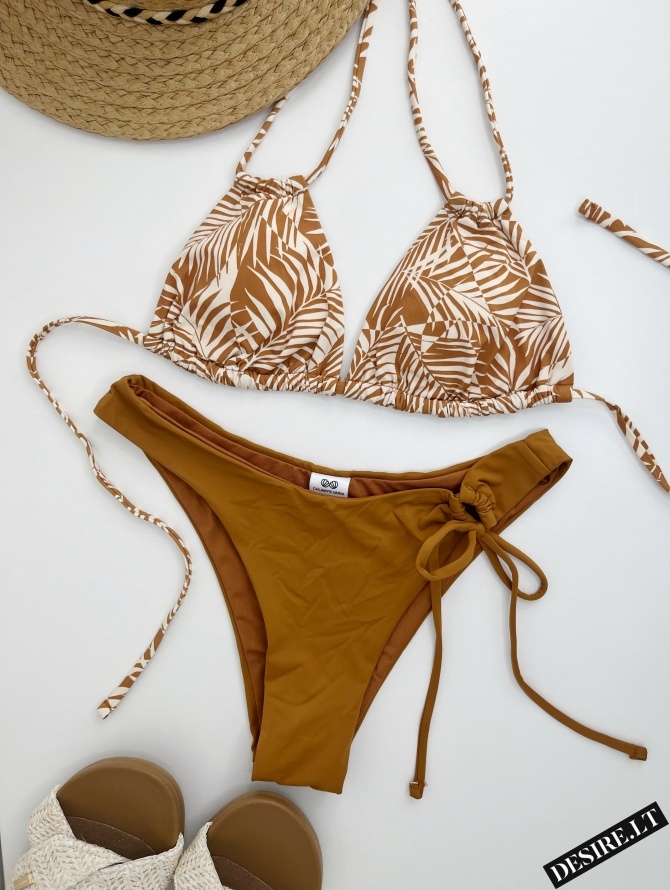 Bikini maudymosi kostiumėlis BROWN SUGAR FLORAL