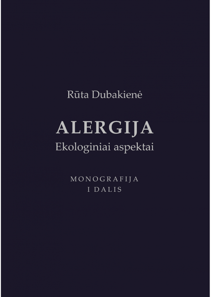 Alergija. Ekologiniai aspektai. I dalis