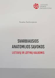 Svarbiausios anatomijos sąvokos. Lietuvių ir lotynų kalbomis