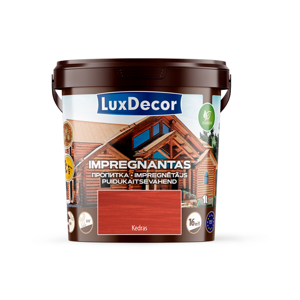 Medienos impregnantas LUXDECOR, kedro sp., 1 l