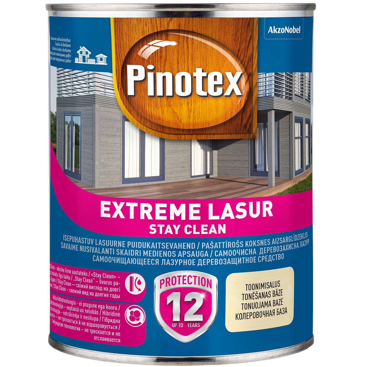 Medienos lazūra PINOTEX EXTREME LASUR, akmens pilkos spalvos, 1 l