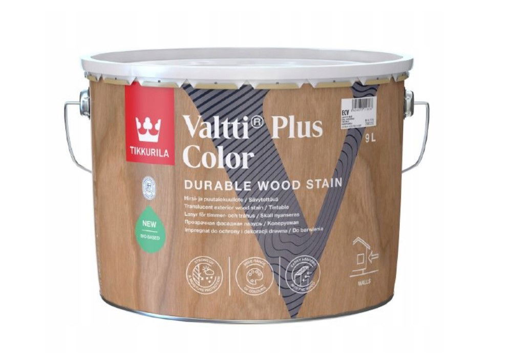 Medienos dažyvė TIKKURILA VALTTI PLUS COLOR, EP bazė, 2,7 l