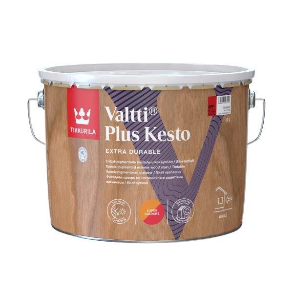 Medienos dažyvė TIKKURILA VALTTI PLUS KESTO, OPP bazė, 9 l