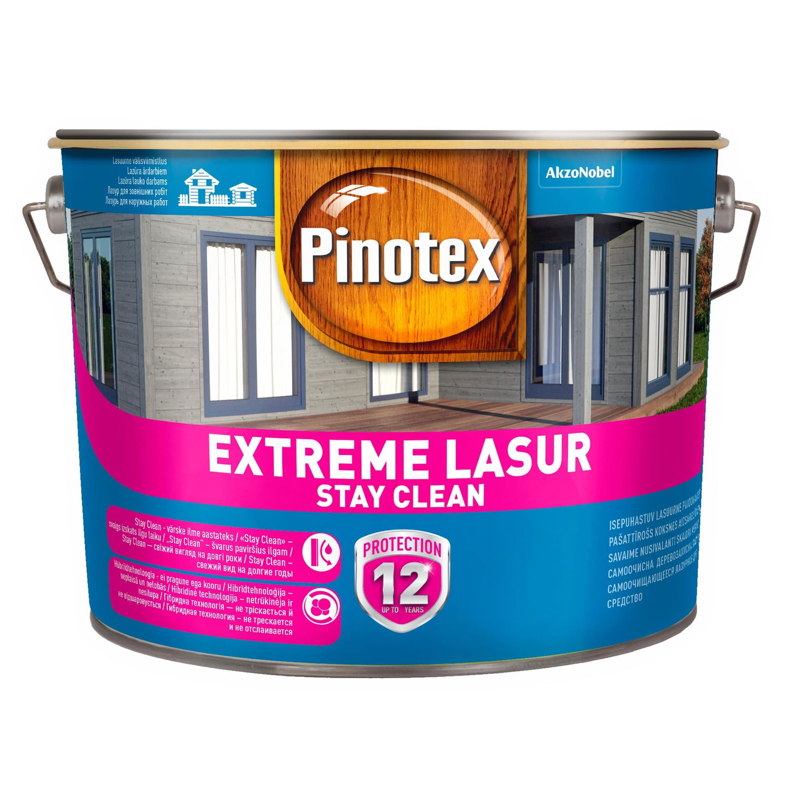 Medienos lazūra PINOTEX EXTREME LASUR, baltos sp., 10 l