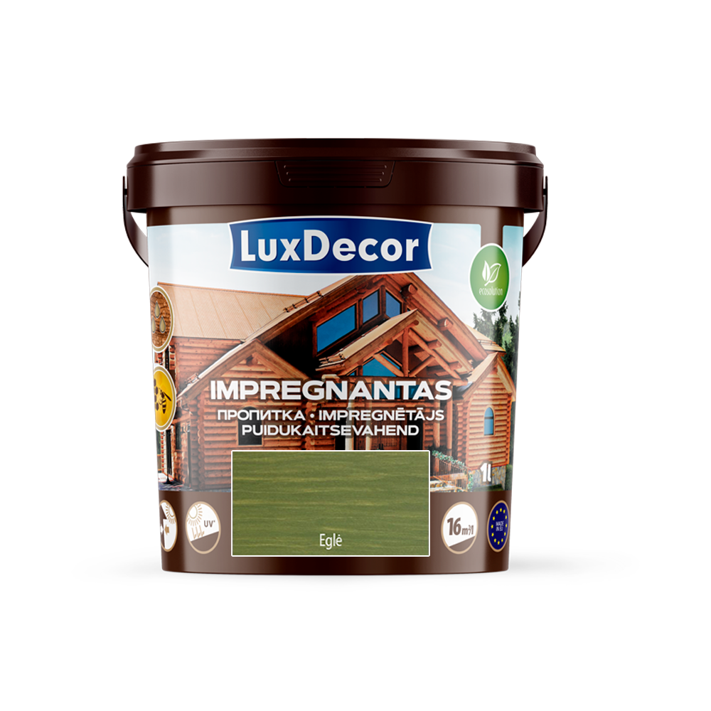 Medienos impregnantas LUXDECOR, eglės sp., 1 l