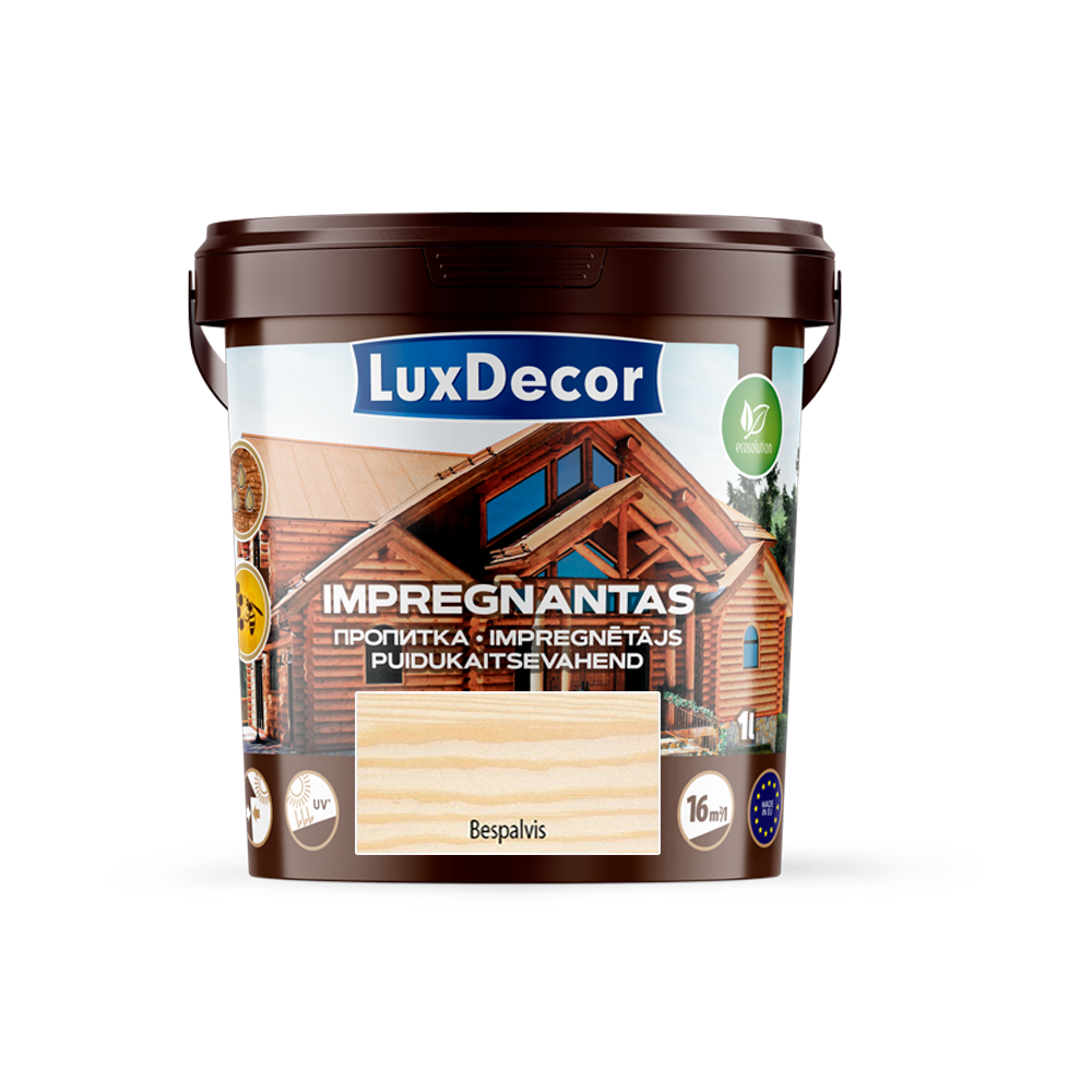 Medienos impregnantas LUXDECOR, bespalvis, 1 l