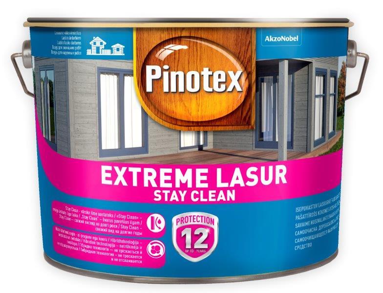 Medienos lazūra PINOTEX EXTREME LASUR, akmens pilkos spalvos, 10 l