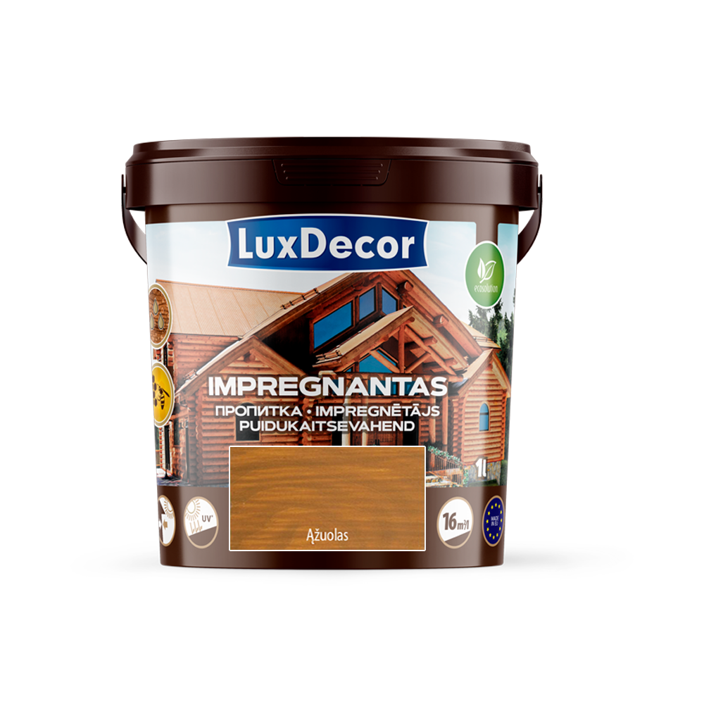 Medienos impregnantas LUXDECOR, ąžuolo sp., 1 l